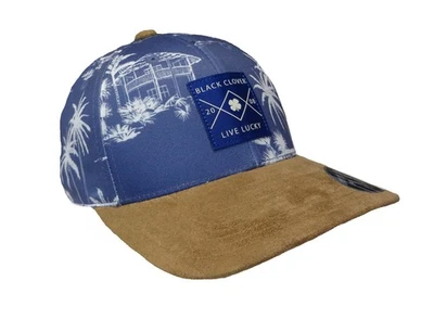 NUEVO Trébol Negro Live Lucky Vacation Parche Tejido/Azul Marino Ajustable Golf Sombrero/Gorra Foto 1 de 2