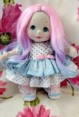Mattel My Child Doll OOAK~ Rainbow WIG~ Aqua  Eyes - Image 1 of 4