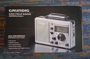 Grundig S350 Radio polowe AM/FM/Shortwave (z pudełkiem) Vintage - Zdjęcie 1 z 13