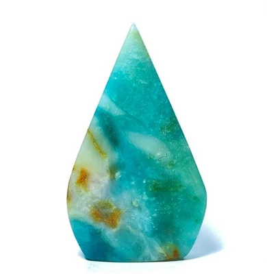 53g Natural Blue Caribbean Tower Amazonite Aquamarine Crystal Healing B518 - Image 1 of 4