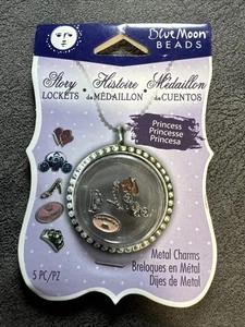 Medallones de metal vintage 2013 Blue Moon Beads Story dijes - princesa - 5 piezas - Imagen 1 de 5