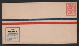 CANAL ZONE 1928 SCOTT UC1 MINT ENTIRE POSTAL STATIONERY ENVELOPE - Picture 1 of 2