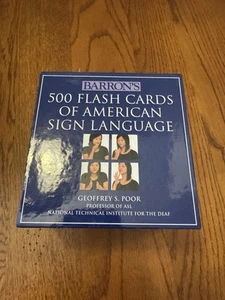 500 Flash Cards of American Sign Language by Geoffrey S. Poor (2009, Cards,Flash - Picture 1 of 4