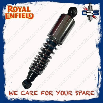 Royal Enfield Rear Shock Absorbers Chrome for Classic Reborn 350 New Bullet 350 - image 1 of 4