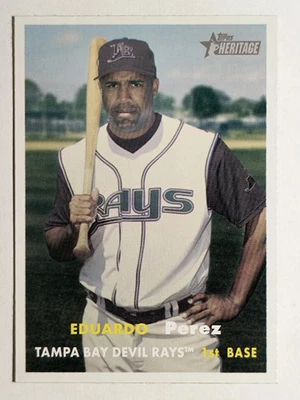 2006 Topps Heritage #423 Eduardo Perez - Image 1 of 2