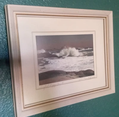 W.R. Macaskill Tinted Photo~"Surf At Peggys Cove, Nova Scotia" (1938) ~Signed - image 1 of 4