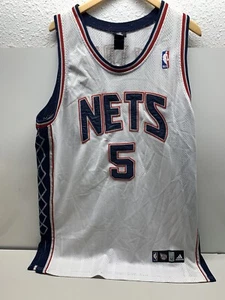 Jason Kidd #5 New Jersey Nets Adidas Authentic Jersey NBA Sz 52 Stitched - Picture 1 of 9