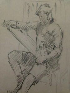 Fine XIX secolo IMPRESSIONISMO 'L'artista' ca 1895 - Scuola francese - QUALITÀ - Foto 1 di 2
