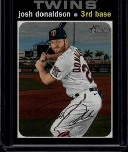 2020 Topps Heritage High Number Variations #503C Josh Donaldson SILVER SSP 44167 - Picture 1 of 2
