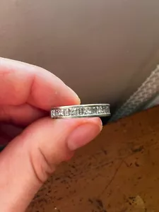 18ct White Gold 1.25ct Diamond Half Eternity Ring – Size O - Picture 1 of 12