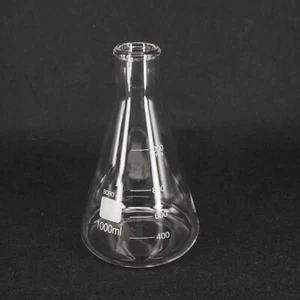 1000ml Erlenmeyer Flask, 3.3 Borosilicate Glass, (Set 10) - Picture 1 of 2