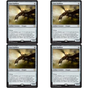 4 x STEEL HELLKITE NM Commander 2018 mtg Grey - Artifact Rare - Bild 1 von 1
