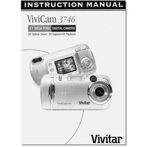 Vivitar ViviCam 3746 Digital Camera Operating Manual Instructions Guide Book - Picture 1 of 1