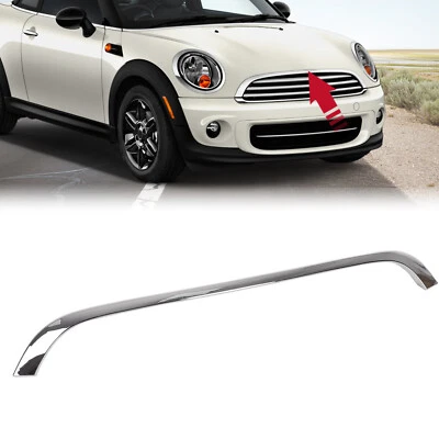 NEW For Mini Cooper 2007-15 ABS Molding Chrome Hood Molding Trim MC1235100 Grill - Image 1 of 4