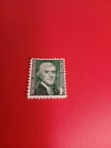 Vintage 1975 Thomas Jefferson Stamp RARE Green - Picture 1 of 6
