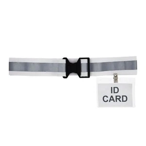 Brigade's Elastic Retroreflective Hi Visibility PT Belt-White - Picture 1 of 3