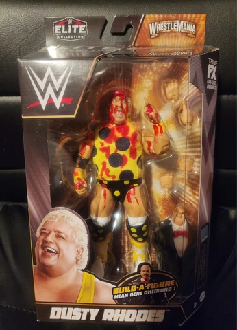 WWE Elite Series DUSTY RHODES Action Figure Wrestlemania 39 Mean Gene BAF CUSTOM Cover