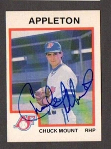 Chuck Mount 1987 ProCards authentic autographed card Appleton Foxes - Picture 1 of 1