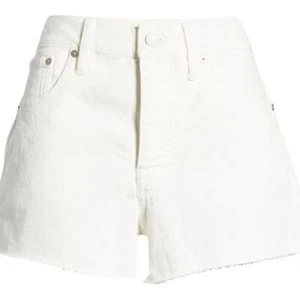 Madewell corto denim bianco relaxed taglia 33 nuovo senza etichetta - Foto 1 di 8