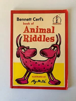 Beginner Book - Bennett Cerf's Book Of Animal Riddles 1965 PB Dr Seuss Reader - Image 1 of 4