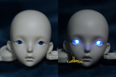 1/6 1/4 1/3 BJD Super Era Ojos Eléctricos Resina Globos Pequeños Iris Azul Luz DZ Foto 1 de 4