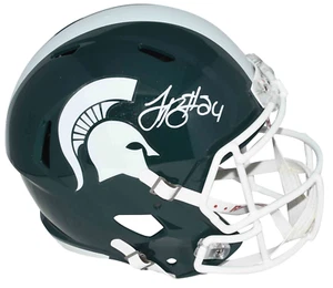 LE'VEON BELL AUTOGRAPHED MICHIGAN STATE SPARTANS FULL SIZE SPEED HELMET JSA - Picture 1 of 1