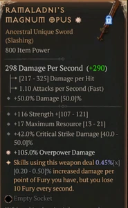 💥DIABLO 4💥SEASON 9💥Aspect💥Flash Fire Near Perfect 44% - Picture 1 of 1