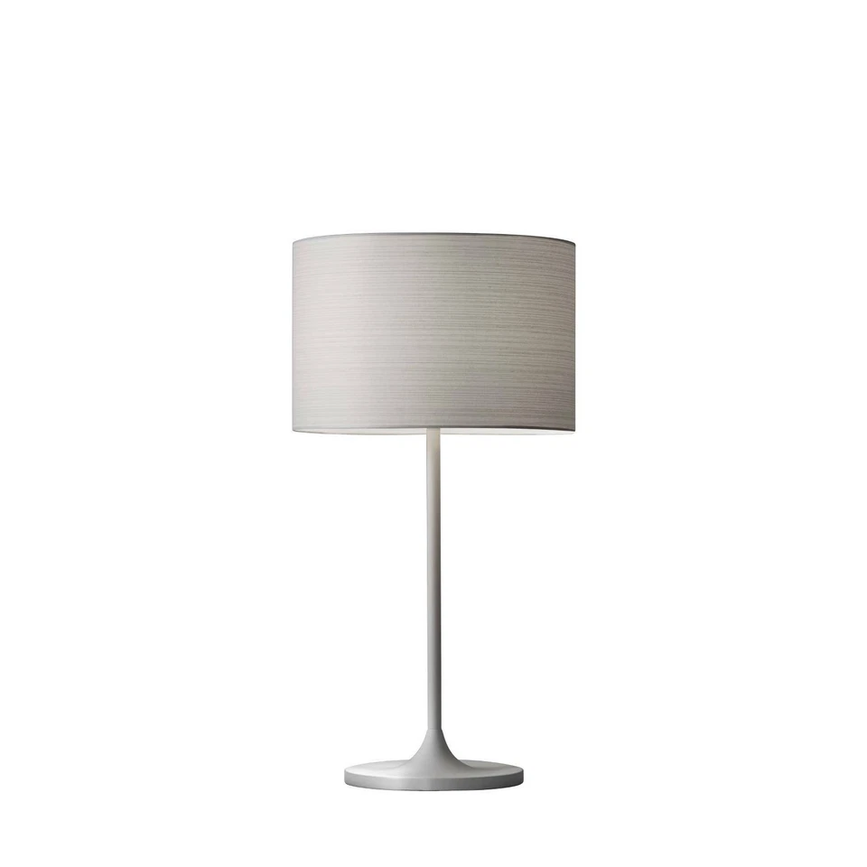 Adesso 6236-02 Oslo 23 Inch 60 Watt White Table Lamp Portable Light