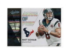 2012 Panini Absolute #14 MATT SCHAUB Marks of Fame Spectrum #28/100 TEXANS - Picture 1 of 2