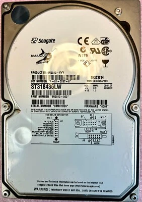 Seagate ST318436LW 18GB, 7.2K, 68Pin SCSI, 3.5" Enterprise HDD - Image 1 of 4