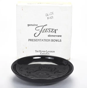 Fiesta Fiestaware Black Presentation Bowl (1986-2014) New In Box - Picture 1 of 5
