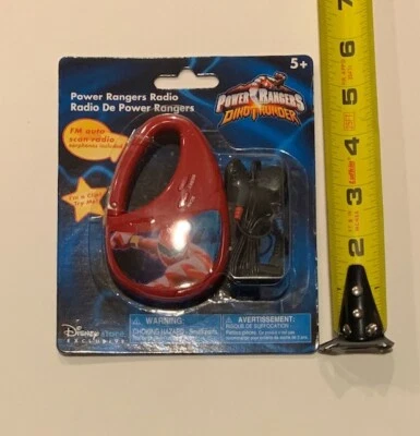 Mini Radio Auriculares Clip De Colección Disney Store Exclusivo Power Rangers Dino Thunder Foto 1 de 3