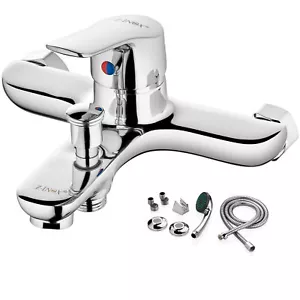 Rubinetto per vasca da bagno miscelatore monocomando con doccetta rubinetto bagno - Foto 1 di 7