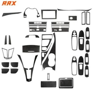 32Pcs Real Carbon Fiber Kits Full Interior Trim Cover For Infiniti Q50 Q60 14-20 - Picture 1 of 23