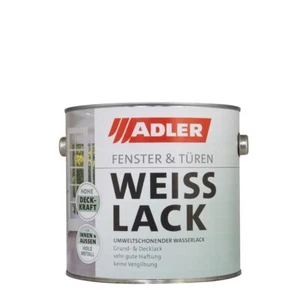 Adler Fenster- und Türenlack- Weißlack, Acryllack, 2in1 Lack für Innen und Außen - Bild 1 von 1