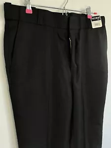 Tact Squad 7002 Polyester 4-Pocket Uniform Trousers SIZE 36 UNHEMMED BLACK PANTS - Picture 1 of 8