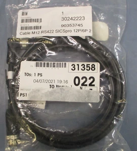 AWM Electrical Connector Cable E148000 Style 20549 300V M12 Conn. 2.5M - Picture 1 of 6