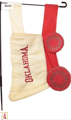 Oklahoma Sooners Plush 3D Garden Flag and Yard Stand Included! Cover