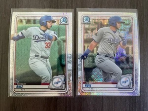 2020 Bowman Chrome Megabox Keibert Ruiz Mojo Refractor lot (2) #BCP-143 BCP-210 - Picture 1 of 2