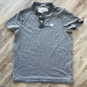 Abercrombie Fitch Y2K short Sleeves Halney Men Tee Grey Size Small pre-loved - Picture 1 of 8