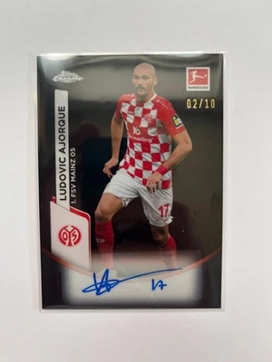 2023-24 Topps Chrome Bundesliga Auto BCA/LA Ludovic Ajorque Black Refractor /10 - Image 1 of 2