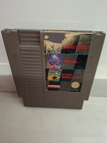 NES Nintendo Super Mario Bros Tetris World Cup French Cart Only