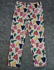 New Old Navy Match The Fam White Christmas Tree Flannel Pajama Pant Men L - Picture 1 of 7