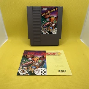 Vegas Dream W/ Manual Authentic Nintendo NES Tested And Clean - Picture 1 of 6