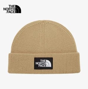 The North Face Korea BIG LOGO BEANIE NE3BR61 DARK_BEIGE - Picture 1 of 5