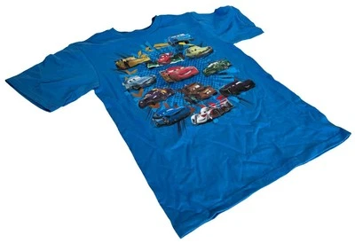 Disney Youth Cars 2 Lightning McQueen & Friends Graphic Blue Shirt Size Medium - Image 1 of 3
