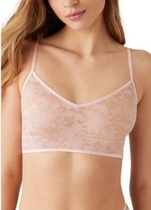 b.tempt'd by Wacoal Women's Shadow Scene Bralette Pink Large - Picture 1 of 2