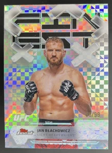 2025 Topps UFC Finest Jan Blachowicz Common Blue Checkerboard Refractor /99 #11 - Bild 1 von 2