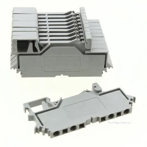 10 Wago Din Rail Mount Terminal Blocks 4-Position 28-14AWG 10A Clamp 280-609 - Picture 1 of 5