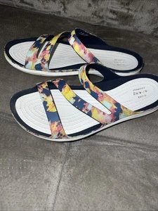 Crocs Swiftwater Damen-Pantoletten Größe 8 Batik bequem leicht - Bild 1 von 6